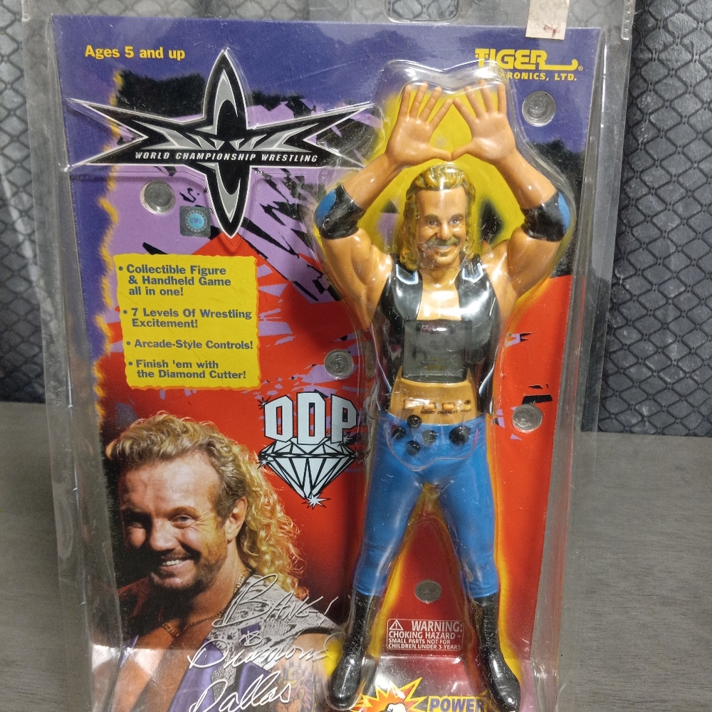 1999 Tiger Electronics Diamond Dallas Page Power Fighter Games